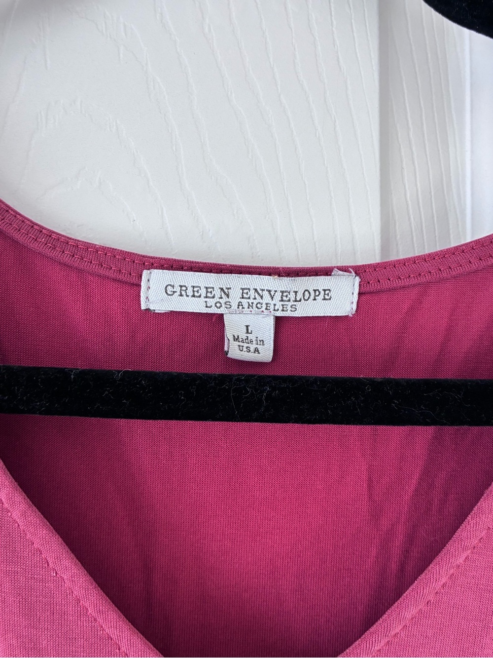 Green Envelope Raspberry Tie-Front V-Neck Tunic - Picture 2 of 3